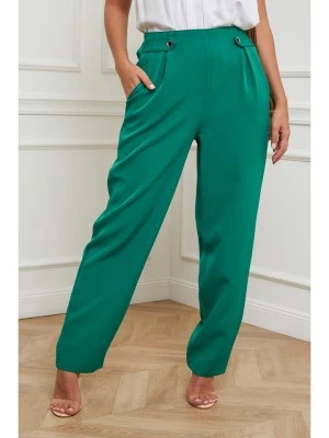 Zdjęcie produktu Plus Size Company Spodnie w kolorze zielonym rozmiar: 44/46
