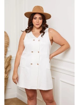 Zdjęcie produktu Plus Size Company Sukienka "Elfo" w kolorze białym rozmiar: 48