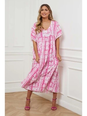 Zdjęcie produktu Plus Size Company Sukienka w kolorze różowym rozmiar: 42