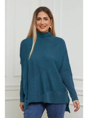 Zdjęcie produktu Plus Size Company Sweter "Bastos" w kolorze niebieskim rozmiar: 46