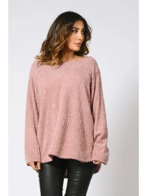 Zdjęcie produktu Plus Size Company Sweter "Gural" w kolorze jasnoróżowym rozmiar: 38/40
