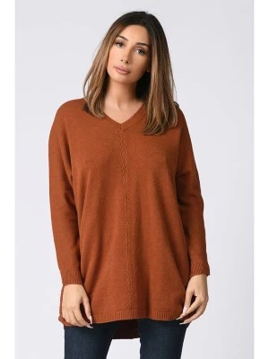 Zdjęcie produktu Plus Size Company Sweter w kolorze jasnobrązowym rozmiar: 52/54