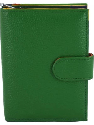 Zdjęcie produktu Pojemny kolorowy portfel damski skórzany - Zielony Merg