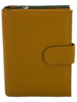 Zdjęcie produktu Pojemny kolorowy portfel damski - Żółty ciemny Merg