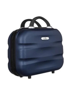 Zdjęcie produktu Pojemny kuferek podróżny z mocowaniem do walizki — Peterson granatowy unisex