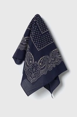 Zdjęcie produktu Polo Ralph Lauren apaszka bawełniana kolor granatowy wzorzysta 712942382