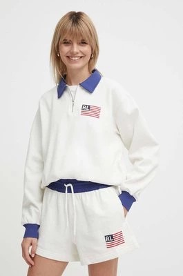 Zdjęcie produktu Polo Ralph Lauren bluza damska kolor biały z nadrukiem 211935601