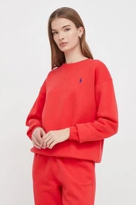 Zdjęcie produktu Polo Ralph Lauren bluza damska kolor czerwony gładka