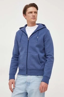 Zdjęcie produktu Polo Ralph Lauren bluza męska kolor niebieski z kapturem gładka