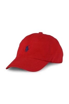 Zdjęcie produktu Polo Ralph Lauren czapka bawełniana dziecięca 322552489003 kolor czerwony gładka