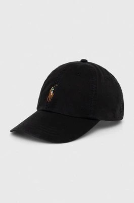 Zdjęcie produktu Polo Ralph Lauren czapka z daszkiem kolor czarny gładka