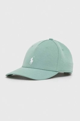 Zdjęcie produktu Polo Ralph Lauren czapka z daszkiem kolor zielony gładka