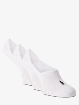 Zdjęcie produktu Polo Ralph Lauren Damskie skarpety do obuwia sportowego pakowane po 3 szt. Kobiety drobna dzianina biały jednolity,