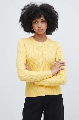 Zdjęcie produktu Polo Ralph Lauren kardigan bawełniany kolor żółty