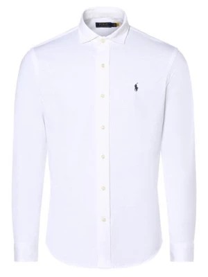 Zdjęcie produktu Polo Ralph Lauren Koszula męska Mężczyźni Regular Fit Bawełna biały jednolity kołnierzyk włoski,