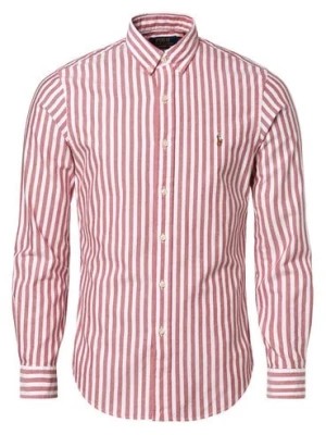 Zdjęcie produktu Polo Ralph Lauren Koszula męska Mężczyźni Slim Fit Bawełna czerwony|biały w paski button down,