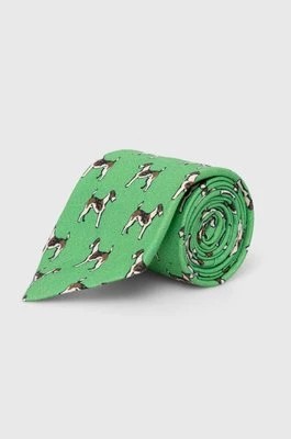 Zdjęcie produktu Polo Ralph Lauren krawat lniany kolor zielony