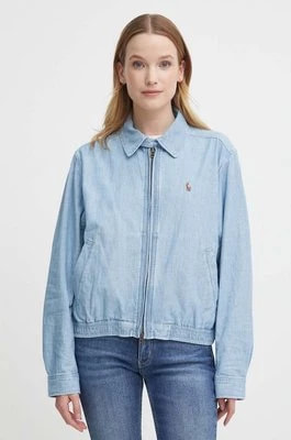 Zdjęcie produktu Polo Ralph Lauren kurtka jeansowa damska kolor niebieski przejściowa 211938914