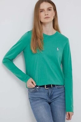 Zdjęcie produktu Polo Ralph Lauren longsleeve bawełniany kolor zielony