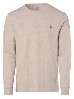 Zdjęcie produktu Polo Ralph Lauren Męska koszulka z długim rękawem Mężczyźni Bawełna beżowy jednolity,