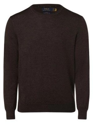 Zdjęcie produktu Polo Ralph Lauren Męski sweter z wełny merino Mężczyźni Wełna merino brązowy marmurkowy,