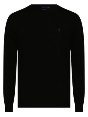 Zdjęcie produktu Polo Ralph Lauren Męski sweter z wełny merino Mężczyźni Wełna merino czarny jednolity,