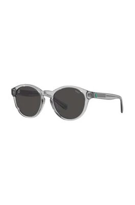 Zdjęcie produktu Polo Ralph Lauren okulary przeciwsłoneczne dziecięce kolor szary 0PP9505U