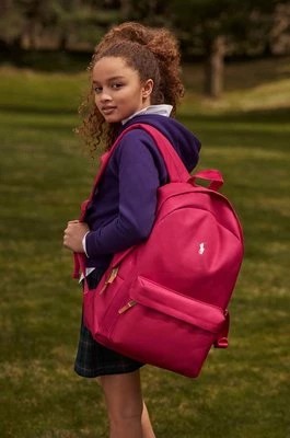 Zdjęcie produktu Polo Ralph Lauren plecak dziecięcy kolor różowy duży gładki