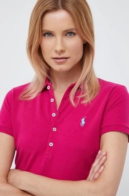 Zdjęcie produktu Polo Ralph Lauren polo 211870245034 damski kolor różowy z kołnierzykiem