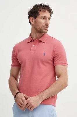 Zdjęcie produktu Polo Ralph Lauren polo bawełniane kolor różowy gładki 710536856