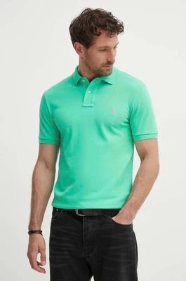 Zdjęcie produktu Polo Ralph Lauren polo bawełniane kolor zielony gładki 710795080