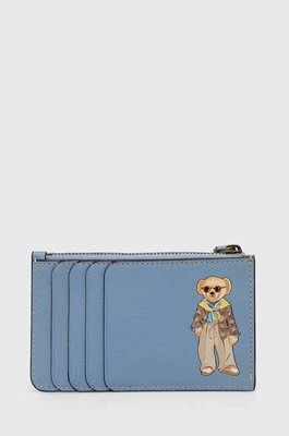 Zdjęcie produktu Polo Ralph Lauren portfel skórzany damski kolor niebieski 427928770