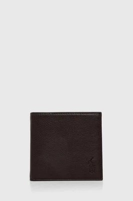 Zdjęcie produktu Polo Ralph Lauren portfel skórzany męski kolor brązowy
