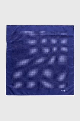 Zdjęcie produktu Polo Ralph Lauren apaszka jedwabna kolor niebieski 712935930