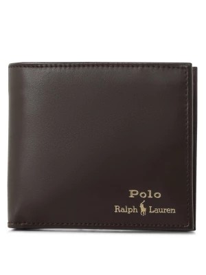 Zdjęcie produktu Polo Ralph Lauren Skórzany portfel męski Mężczyźni skóra brązowy jednolity,