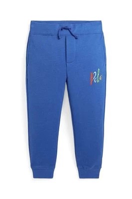 Zdjęcie produktu Polo Ralph Lauren spodnie dresowe dziecięce kolor niebieski gładkie