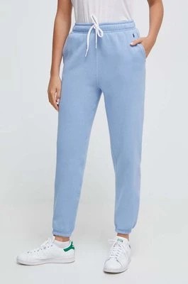 Zdjęcie produktu Polo Ralph Lauren spodnie dresowe kolor niebieski gładkie