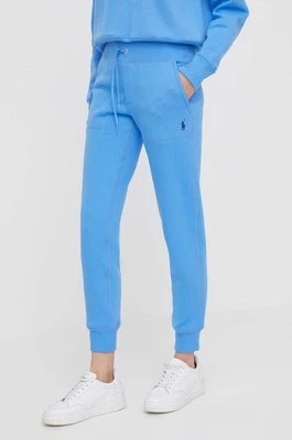 Zdjęcie produktu Polo Ralph Lauren spodnie dresowe kolor niebieski gładkie 211839386
