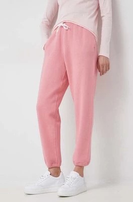 Zdjęcie produktu Polo Ralph Lauren spodnie dresowe kolor różowy gładkie