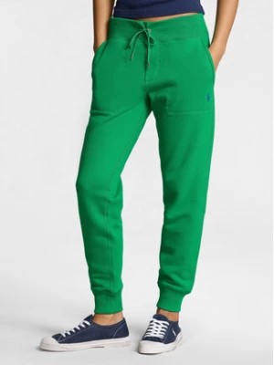 Zdjęcie produktu Polo Ralph Lauren Spodnie dresowe Mari 211839386031 Zielony Relaxed Fit