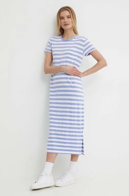 Zdjęcie produktu Polo Ralph Lauren sukienka bawełniana kolor fioletowy maxi prosta 211935608