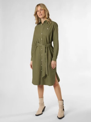 Zdjęcie produktu Polo Ralph Lauren Sukienka damska Kobiety Bawełna zielony jednolity,