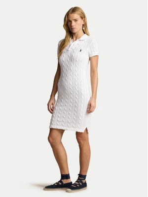 Zdjęcie produktu Polo Ralph Lauren Sukienka dzianinowa 211943139002 Biały Slim Fit