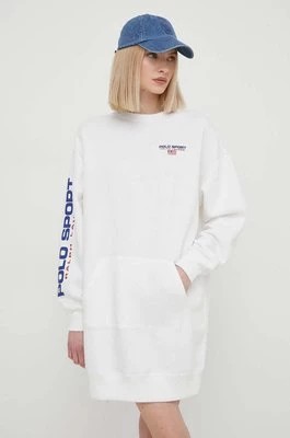 Zdjęcie produktu Polo Ralph Lauren sukienka kolor biały mini oversize 211936921