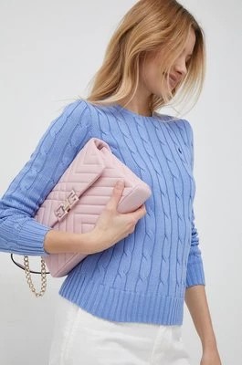 Zdjęcie produktu Polo Ralph Lauren sweter bawełniany kolor fioletowy