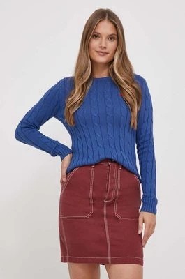 Zdjęcie produktu Polo Ralph Lauren sweter bawełniany kolor niebieski