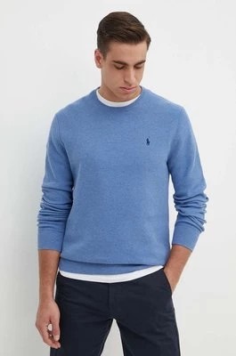 Zdjęcie produktu Polo Ralph Lauren sweter bawełniany kolor turkusowy lekki