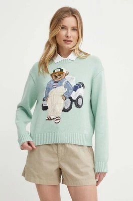 Zdjęcie produktu Polo Ralph Lauren sweter bawełniany kolor zielony 211935309