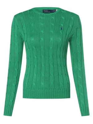 Zdjęcie produktu Polo Ralph Lauren Sweter damski Kobiety Bawełna zielony jednolity,