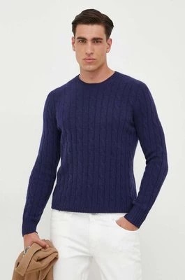 Zdjęcie produktu Polo Ralph Lauren sweter kaszmirowy męski kolor granatowy